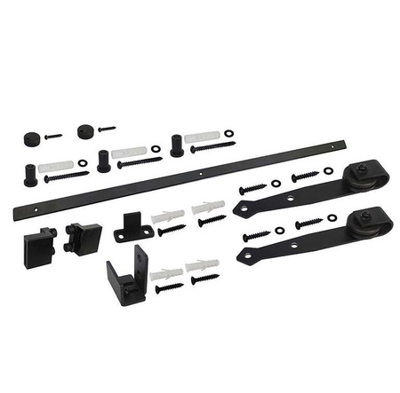 System drzwi przesuwnych MINI BARN DOOR wzór strzała szyna 0,91 m 