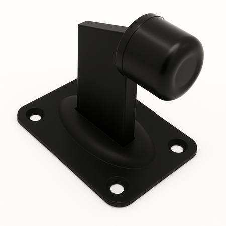 Odbojnik bramy lub furtki z podstawą 100x80 mm czarny RAL9005