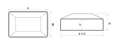 Nasadka na profil 30x20 mm czarna