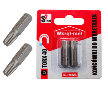 Końcówka montażowa typ TX-40 dł. 25 mm 2 szt