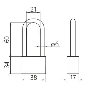 KŁÓDKA PAŁĄKOWA 40 Z WYDŁUŻONYM PAŁĄKIEM GERDA ŻELIWO pol_pl_KLODKA-PALAKOWA-40-Z-WYDLUZONYM-PALAKIEM-GERDA-ZELIWO-1761_2