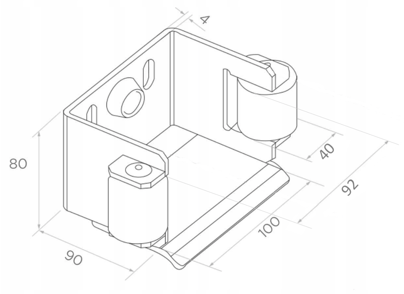 Uchwyt najazdu do profilu 70x70/80x80 mm z gumowym odbojnikiem i rolkami pol_pl_Uchwyt-najazdu-do-profilu-70x70-80x80-mm-z-gumowym-odbojnikiem-i-rolkami-42_2