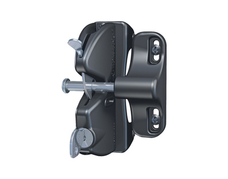 Zamek do furtki jednostronny z zaczepem metalowym na kluczyk 10-32 mm