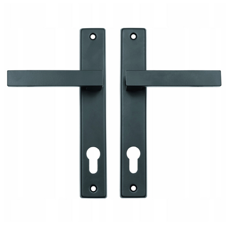 Klamko - klamka z szyldem 72 mm antracyt