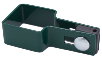 Obejma końcowa na słupek 50x50 mm zielona