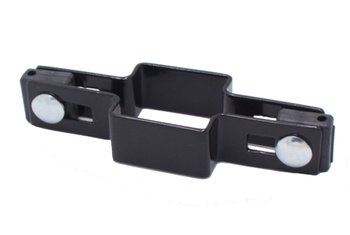 Obejma pośrednia na słupek 50x50 mm czarna