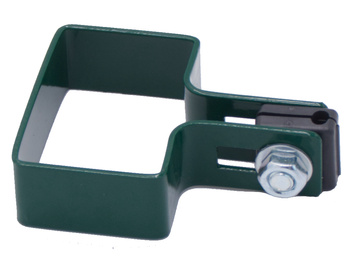 Obejma końcowa na słupek 60x40 mm zielona