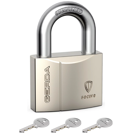 Kłódka pałąkowa wzmocniona 40 niklowana