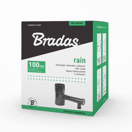 Zbieracz wody deszczowej z zaworem 80 mm grafit