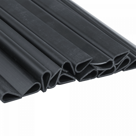 Klipsy do taśm ogrodzeniowych 19 cm antracyt 20 szt