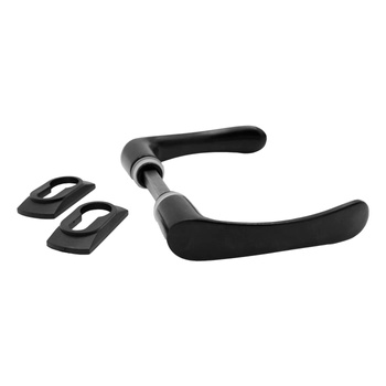 Klamki z szyldzikami 120x80 mm czarne