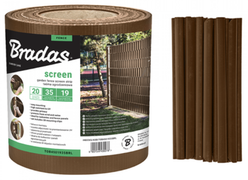 Taśma ogrodzeniowa 19cm x 35m brązowy