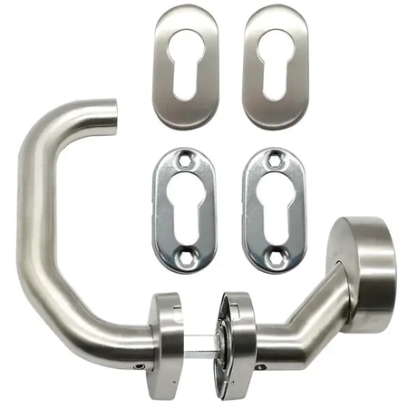 Zestaw ze stali nierdzewnej klamka - gałka