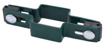 Obejma pośrednia na słupek 40x40 mm zielona