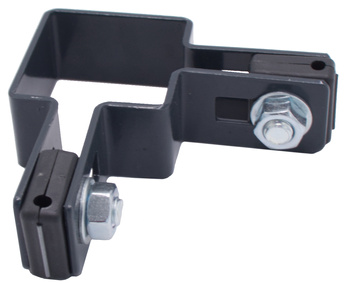 Obejma narożna na słupek 50x50 mm antracyt