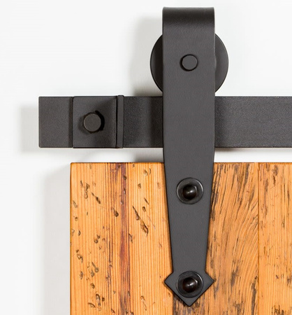 System drzwi przesuwnych MINI BARN DOOR wzór strzała szyna 0,91 m