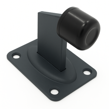 Odbojnik bramy lub furtki z podstawą 100x80 mm antracyt RAL7016