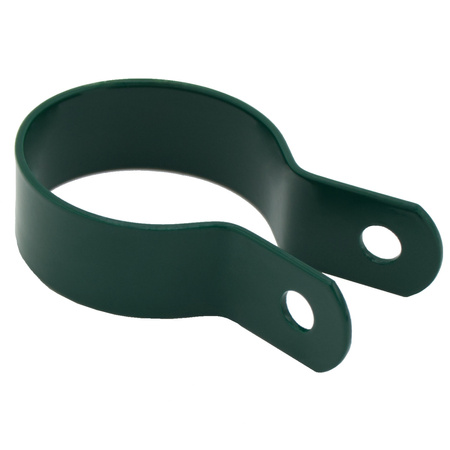 Obejma końcowa do siatki do słupka Fi38 mm zielona