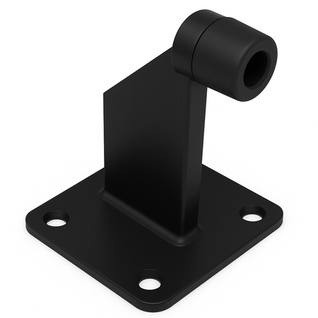 Odbojnik bramy lub furtki z podstawą 100x100 mm czarny RAL9005