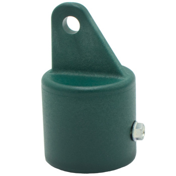 Nasadka słupka podporowego Fi42 mm zielona z wkrętem