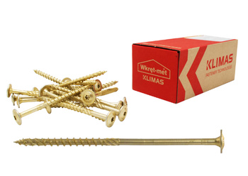 Wkręty ciesielskie do drewna z łbem podkładkowym 8x60 50 szt