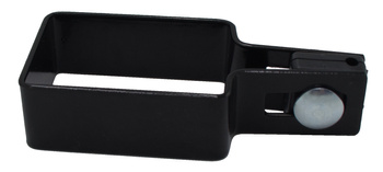 Obejma końcowa na słupek 60x40 mm odwrotna czarna