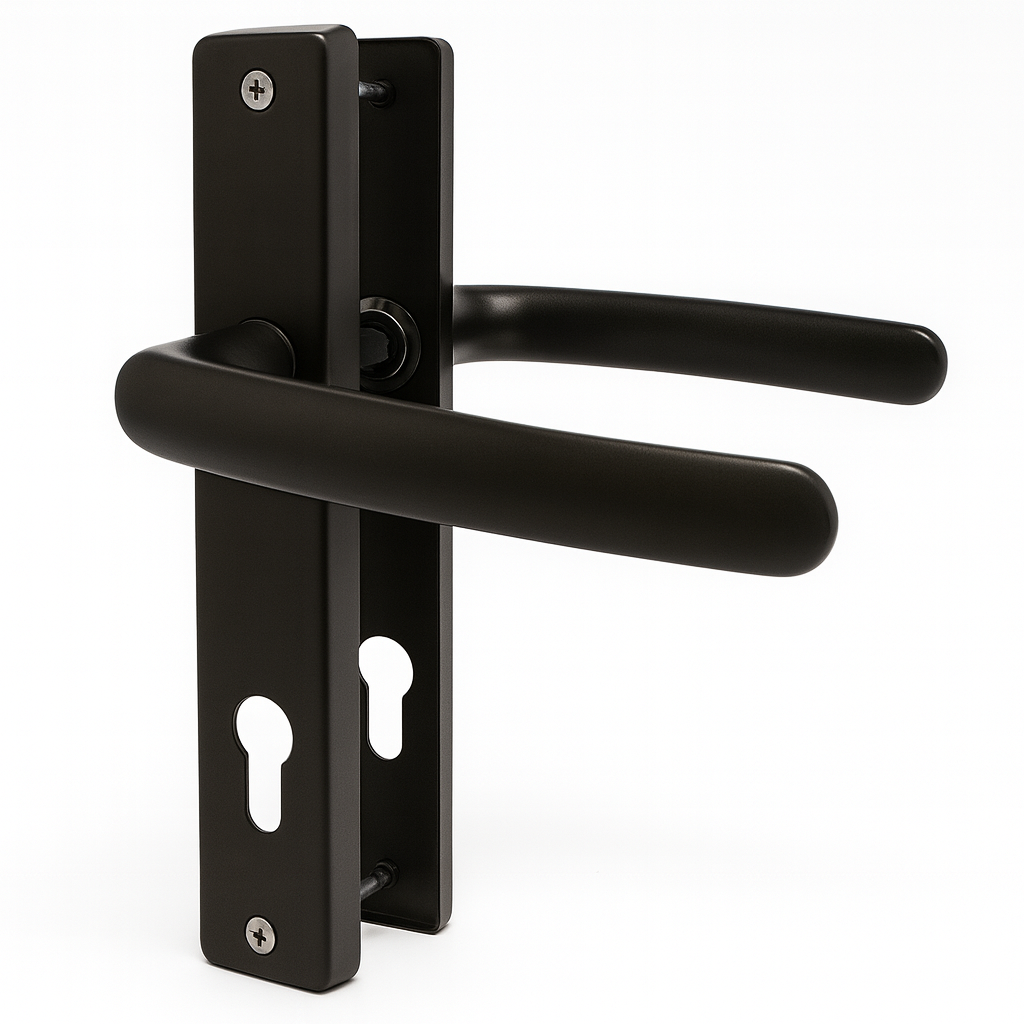 Klamko - klamka ekonomiczna z szyldem 90 mm czarna pol_pl_Klamko-klamka-ekonomiczna-z-szyldem-90-mm-czarna-1739_1