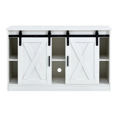 System drzwi przesuwnych dwuskrzydłowych MINI BARN DOOR wzór klasyczny szyna 1,25 m