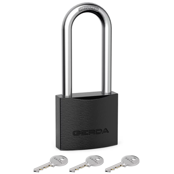 Kłódka pałąkowa 40 żeliwna z wydłużonym pałąkiem