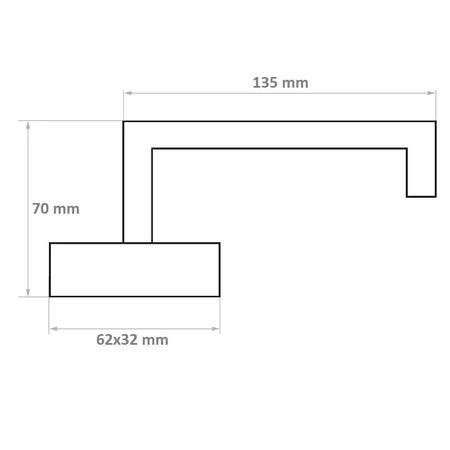 Klamka nierdzewna MILANO