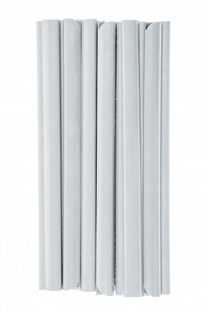 Klipsy do taśm ogrodzeniowych 19 cm jasnoszare 20 szt