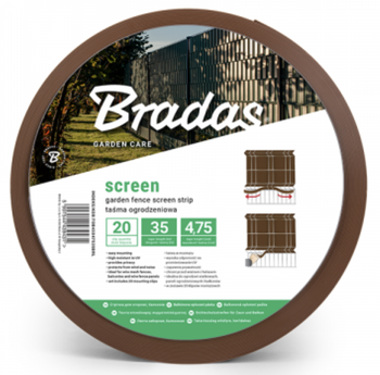 Taśma ogrodzeniowa 4,75cm x 35m brązowy