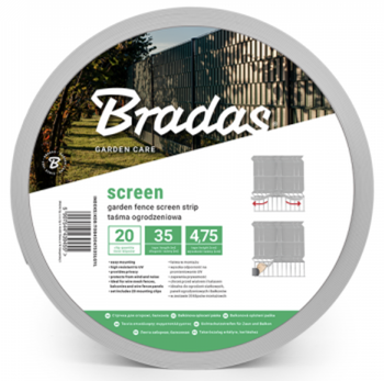 Taśma ogrodzeniowa 4,75cm x 35m jasnoszary