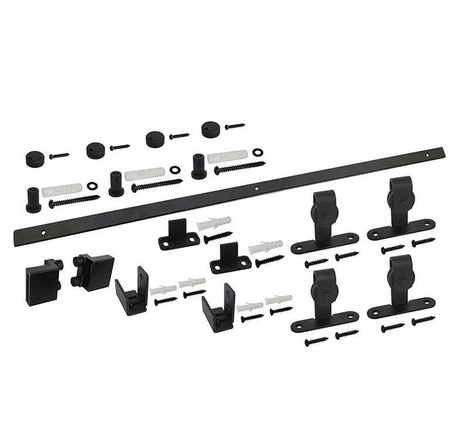 System drzwi przesuwnych dwuskrzydłowych MINI BARN DOOR wzór górny  szyna 1,25m 