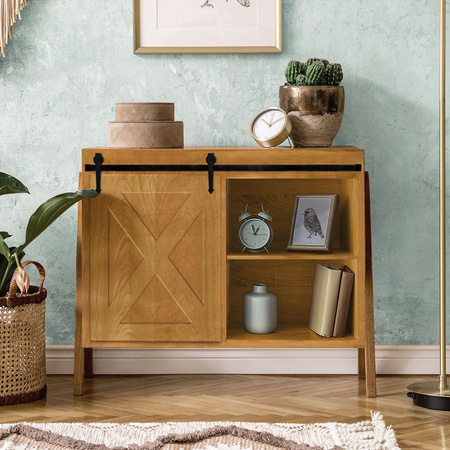 System drzwi przesuwnych MINI BARN DOOR wzór strzała szyna 0,91 m