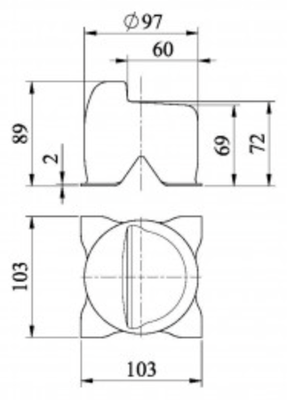 Stoper wpuszczany ocynkowany