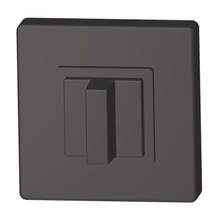 Szyld drzwiowy czarny mat WC