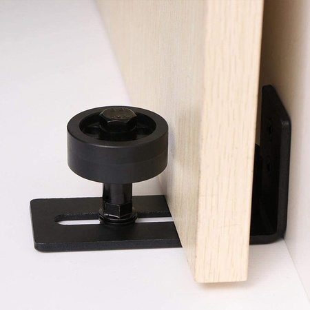 Prowadnica dolna do systemu drzwi przesuwnych typu Barn Door - rolki mieszane