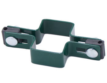 Obejma pośrednia na słupek 60x40 mm zielona