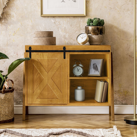 System drzwi przesuwnych MINI BARN DOOR wzór klasyczny szyna 0,91m