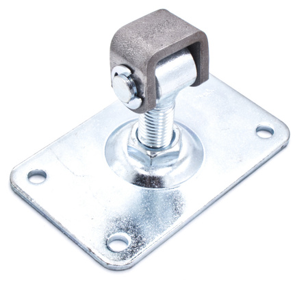 Zawias regulowany do przykręcenia M16 z szyldem 120x75x4 mm