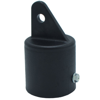 Nasadka słupka podporowego Fi42 mm czarna z wkrętem