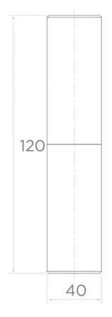 Zawias toczony Fi40 mm