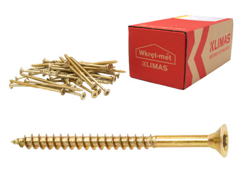 Wkręty konstrukcyjne do drewna z łbem stożkowym 4x60 250 szt