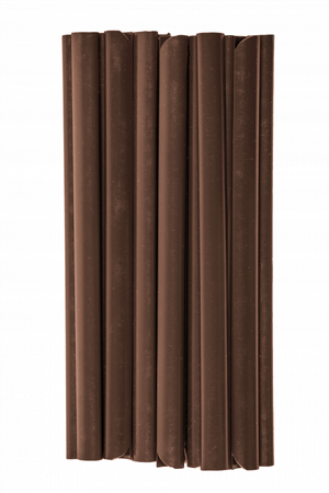 Klipsy do taśm ogrodzeniowych 19 cm brązowe 20 szt