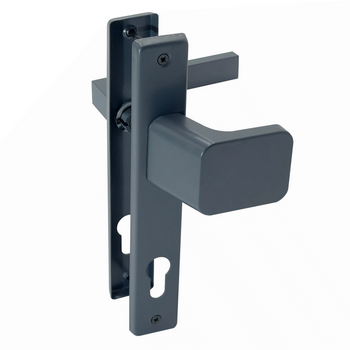 Klamko - pochwyt z szyldem 90 antracyt