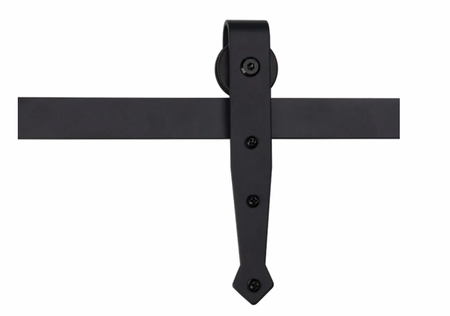 System drzwi przesuwnych dwuskrzydłowych MINI BARN DOOR wzór strzała szyna 1,25 m