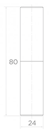 Zawias toczony Fi24 mm