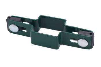 Obejma pośrednia na słupek 50x50 mm zielona