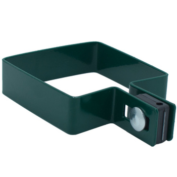 Obejma końcowa na słupek 80x80 mm zielona